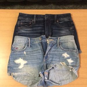 American eagle and hollister shorts bundle!